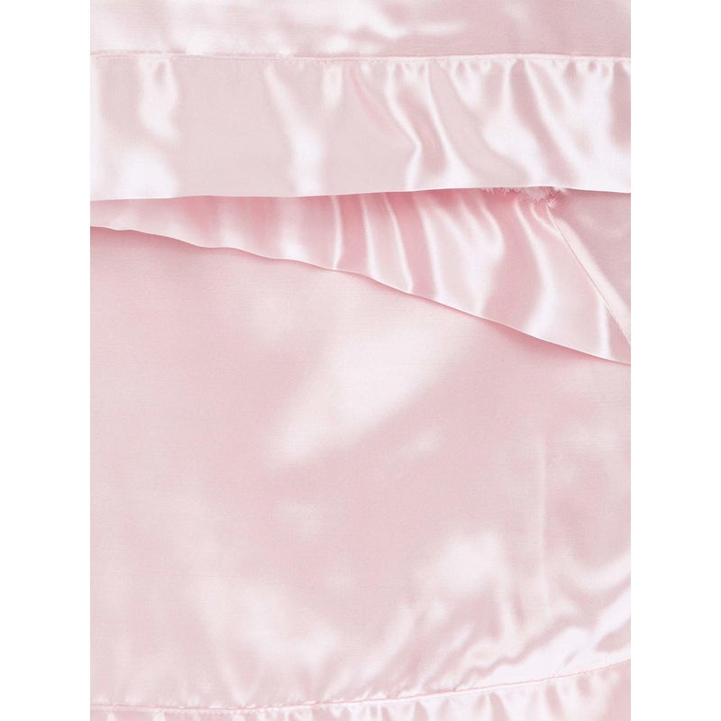 Little Giraffe Chenille Satin Baby Blanket 35" x 45", Pink - Image 3